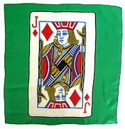Jack of Diamonds 18\" Card Silk.