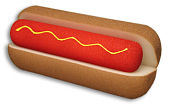 Sponge Hot Dog & Bun