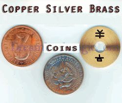 Copper Silver Brass Coin Transposition