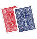 Double Back Bicycle Bridge Card Blue - Red